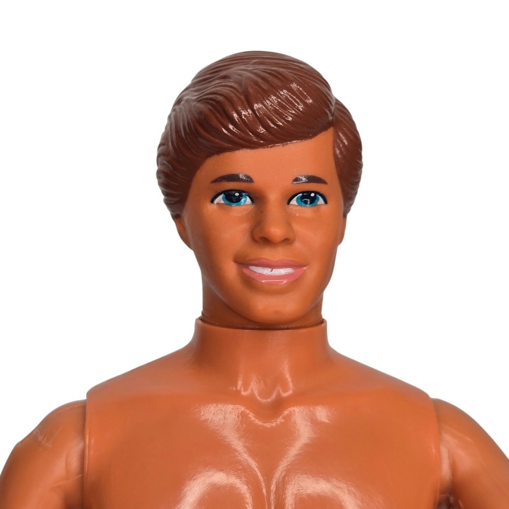 Vintage 1988 Mattel Ken Doll Brown Hair Blue Eyes Malaysia Barbie Companion